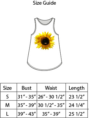 Misfit Easy "Bee"zy Sunflower Tank Medium D