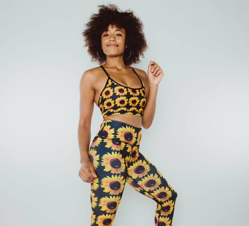 Classic Sunflower Sports Bra