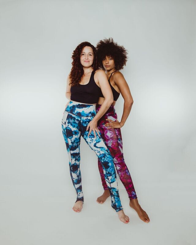 Ultra High-Waist Reversible Chakra Leggings: Third Eye &amp; Crown