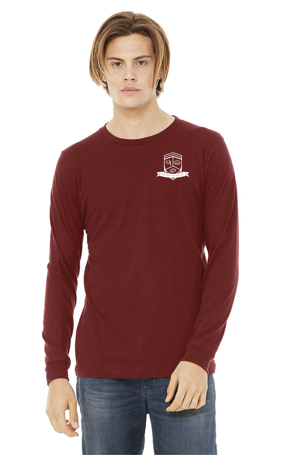 CLA Adult Red Long Sleeve T-Shirt