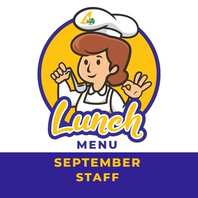 September Staff Lunch Menu