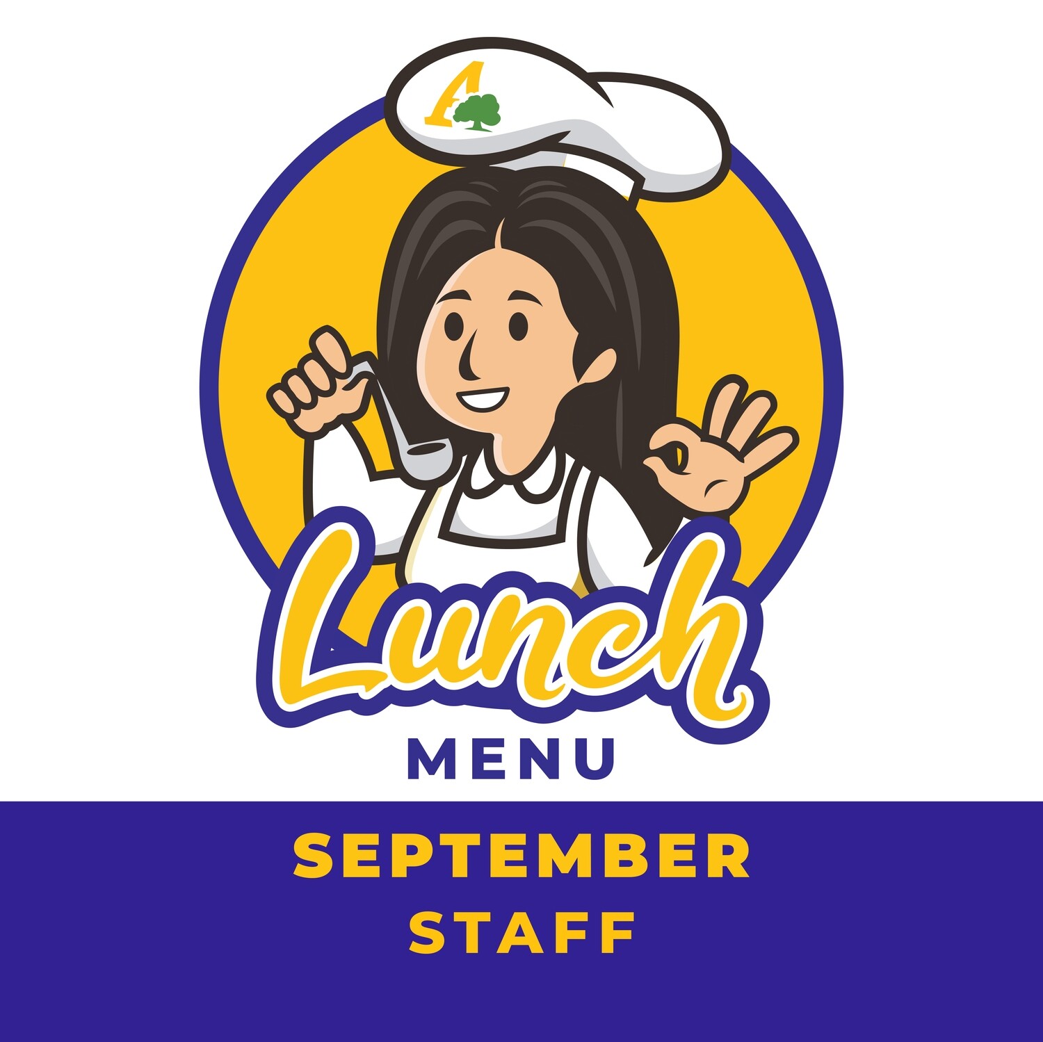 September Staff Lunch Menu