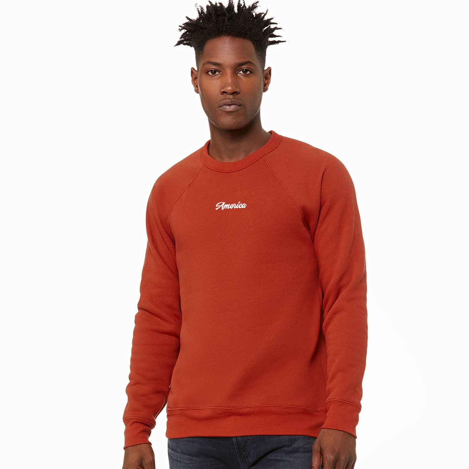 American Patriotic Sponge Fleece Crewneck