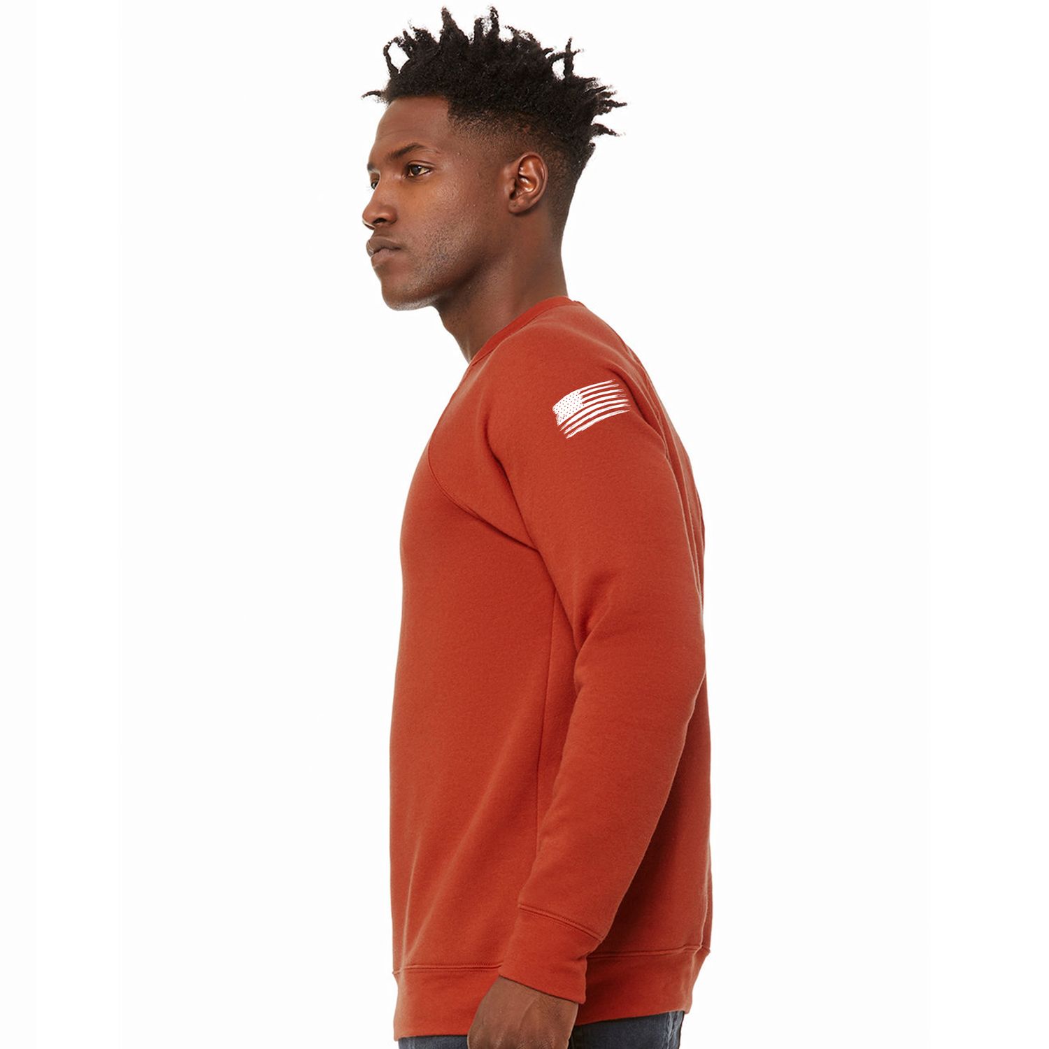 American Patriotic Sponge Fleece Crewneck