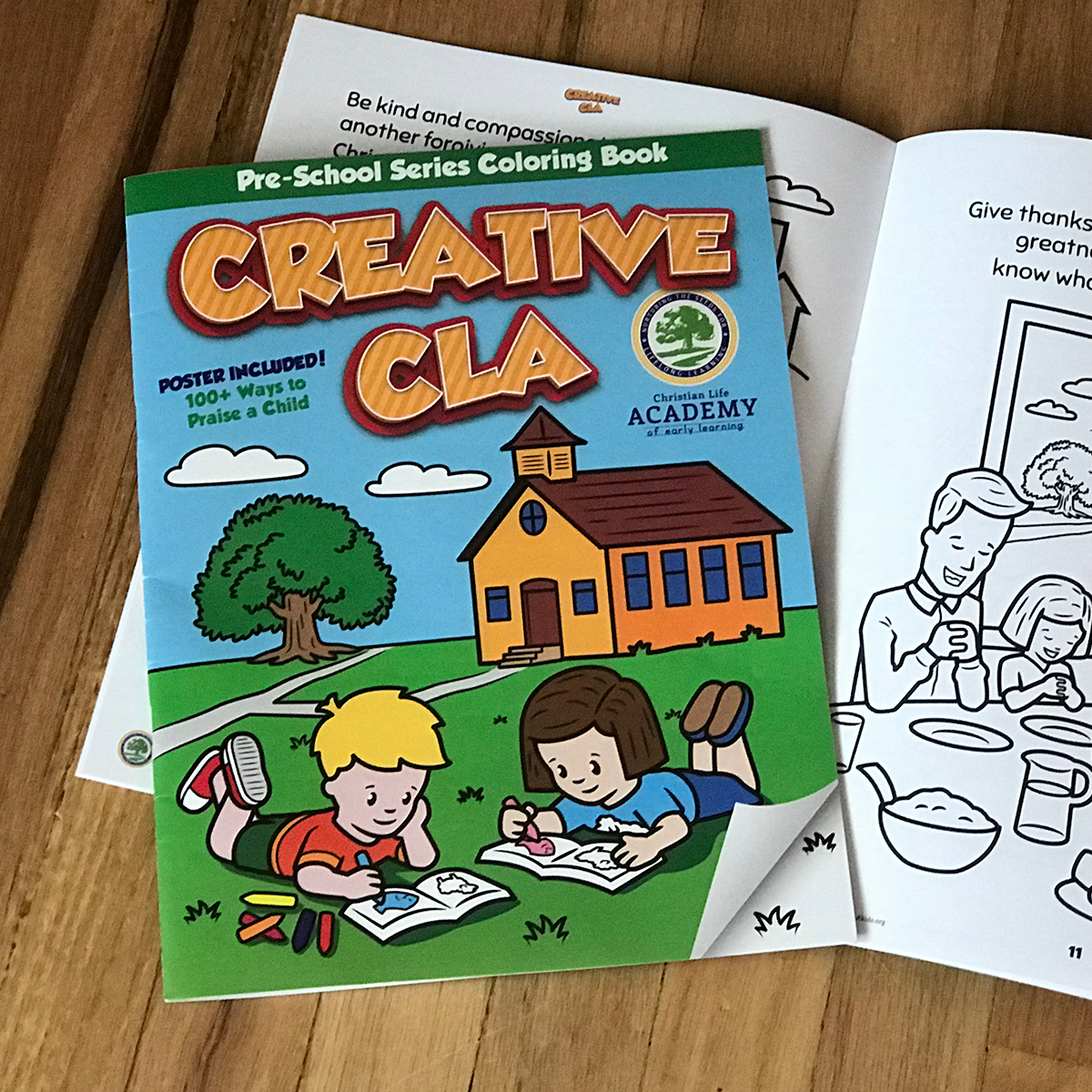 Creative CLA – First Pre-School Series 1 Coloring Book with Poster