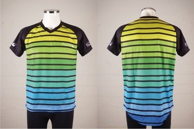 Blue green stripes