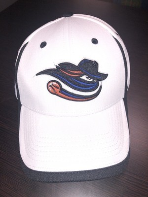 Fitted White And Black Trim Logo Hat Fitted White And Black Trim Logo Hat