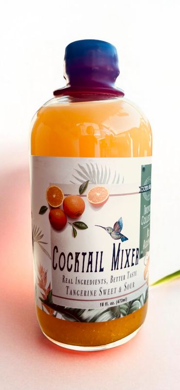 Cocktail/Mocktail Mixer: Tangerine Sweet &amp; Sour (Non-Alcoholic) 16oz