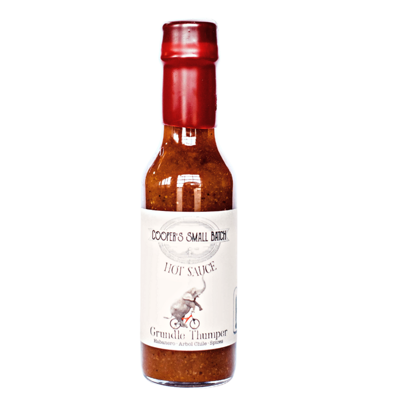 habanero garlic hot sauce bottle Cooper’s Small Batch