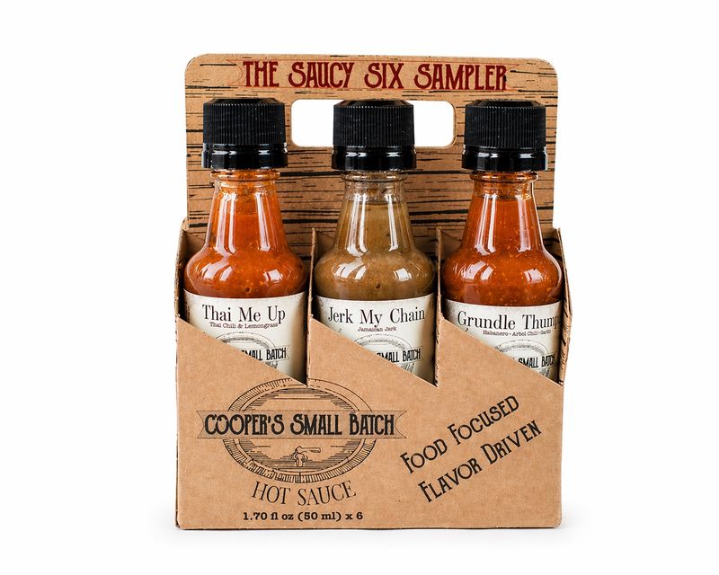 Hot Sauce Gift Set – 6 Pack Sampler Variety (Saucy Six)