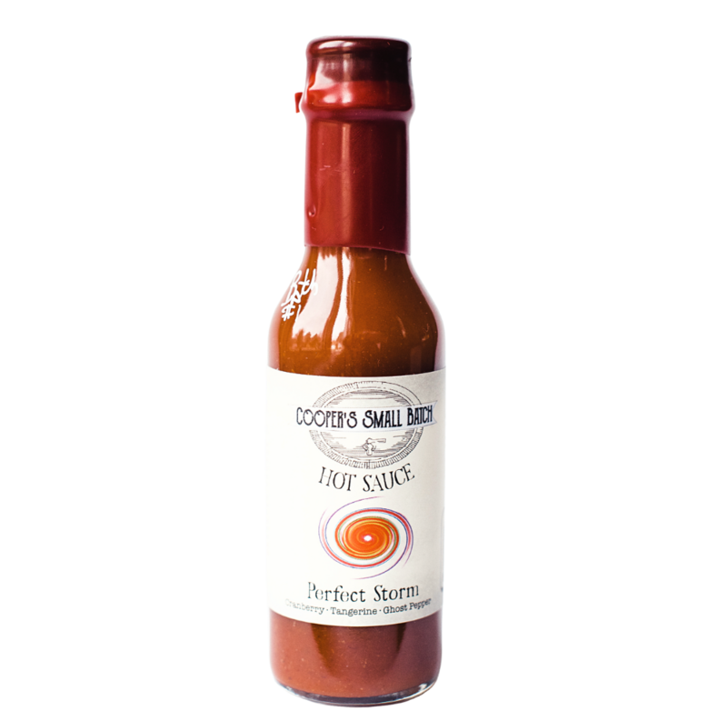 Ghost pepper hot sauce with tangerine and cranberry – sweet heat citrus small batch sauce