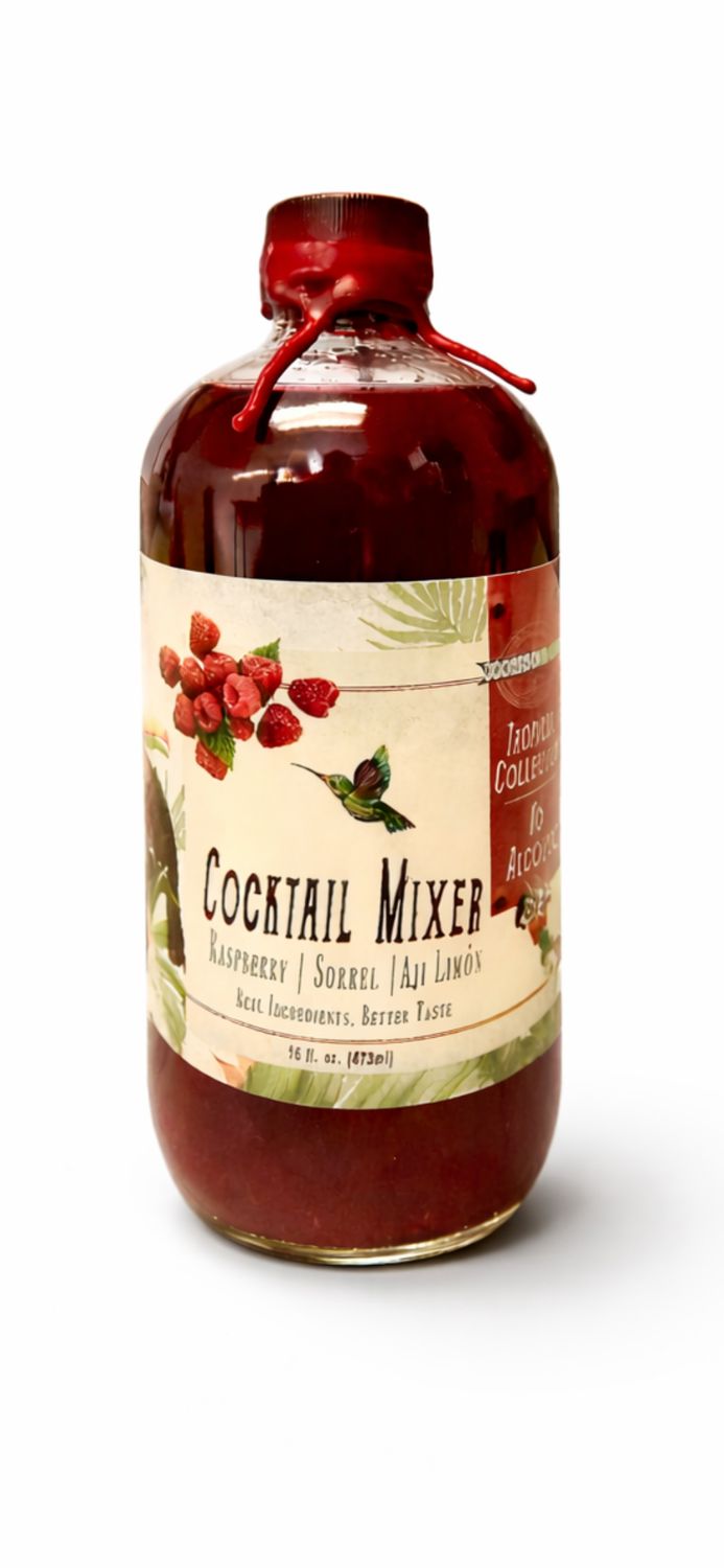 Raspberry &amp; Sorrel Non-Alcoholic Mocktail Mixer (16oz)
