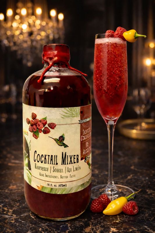 Raspberry &amp; Sorrel Non-Alcoholic Mocktail Mixer (16oz)
