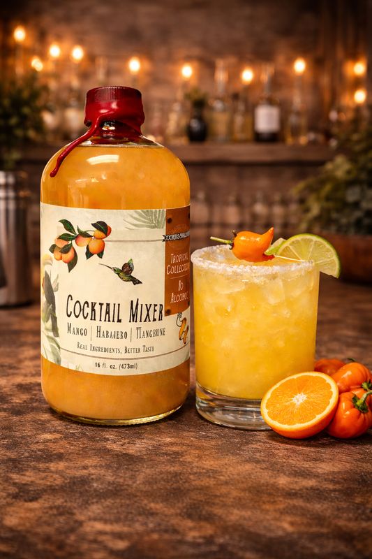 Mango &amp; Habanero Non-Alcoholic Mocktail Mixer (16oz)