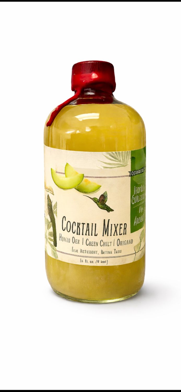 Non-Alcoholic Mocktail Mixer – Honeydew &amp; Green Chili
