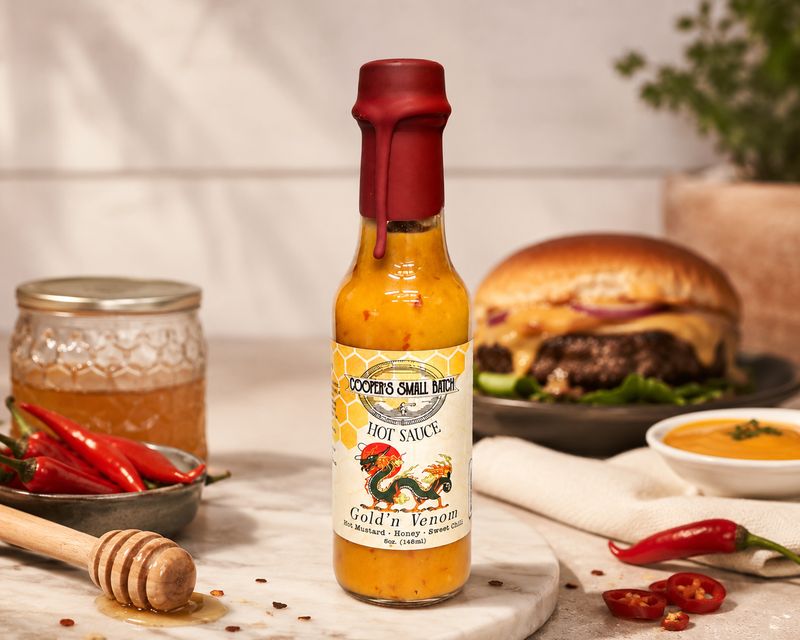 Gold’n Venom Hot Mustard | Sweet Chili Honey Sauce