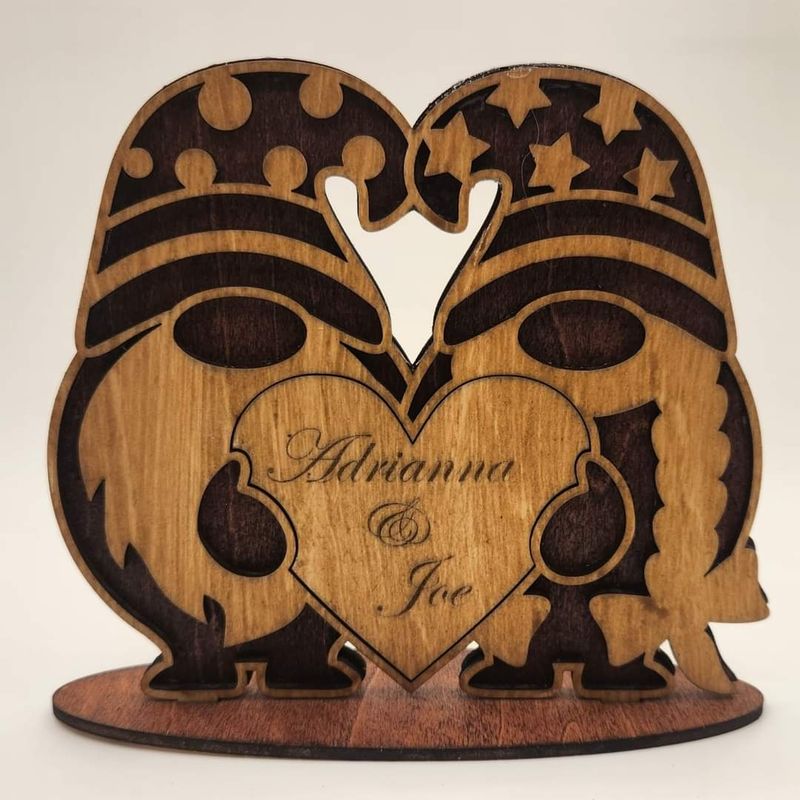 Personalized Wooden Gnomes
