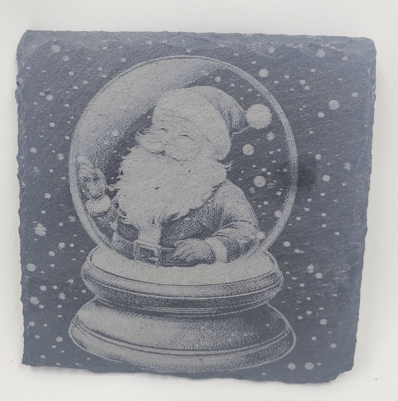 Santa Slate Coaster