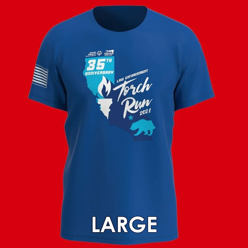 2021 Torch Run T-shirt Large