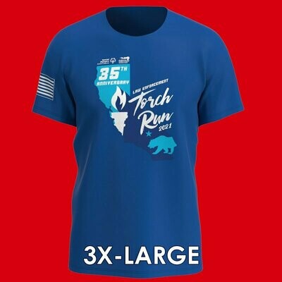 2021 Torch Run T-shirt 3X-Large