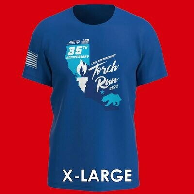 2021 Torch Run T-shirt X-Large