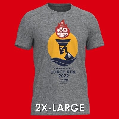 2022 Torch Run T-shirt 2X-Large