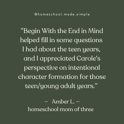Seminar 2: Begin with the End in Mind