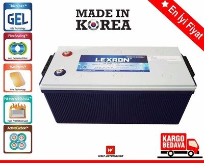 200 AH LEXRON(KORE) SOLAR JEL AKÜ