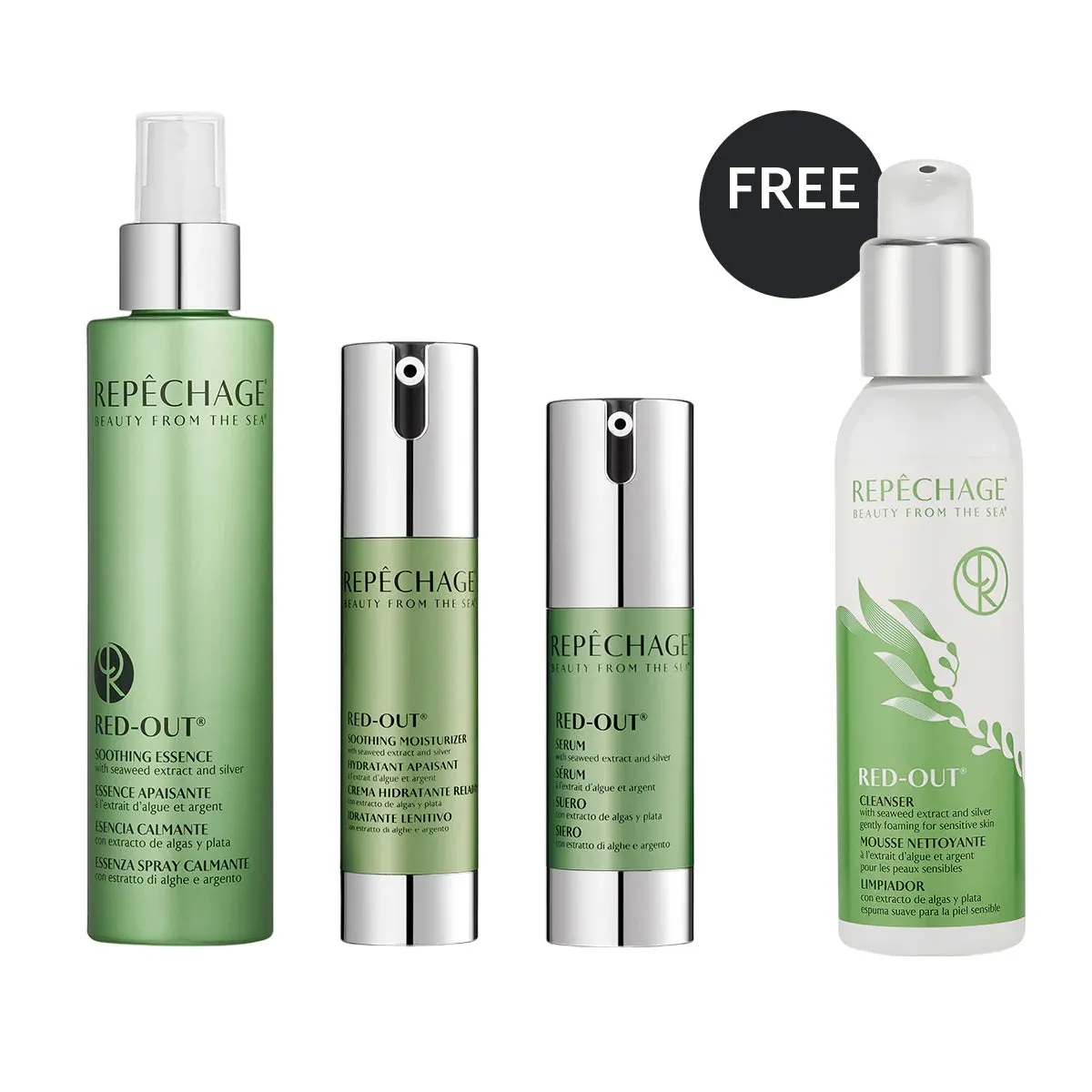 FREE Red-Out Cleanser w/ Purchase of Red-Out Essence, Red-Out Serum & Red-Out Moisturizer