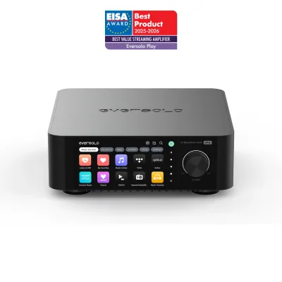 Eversolo PLAY Streamer DAC Amplifier 32bit 768kHz DSD512 2x110W