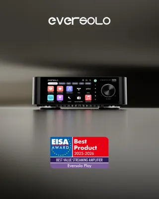 Eversolo PLAY CD Streamer DAC Amplifier 32bit 768kHz DSD512 2x110W