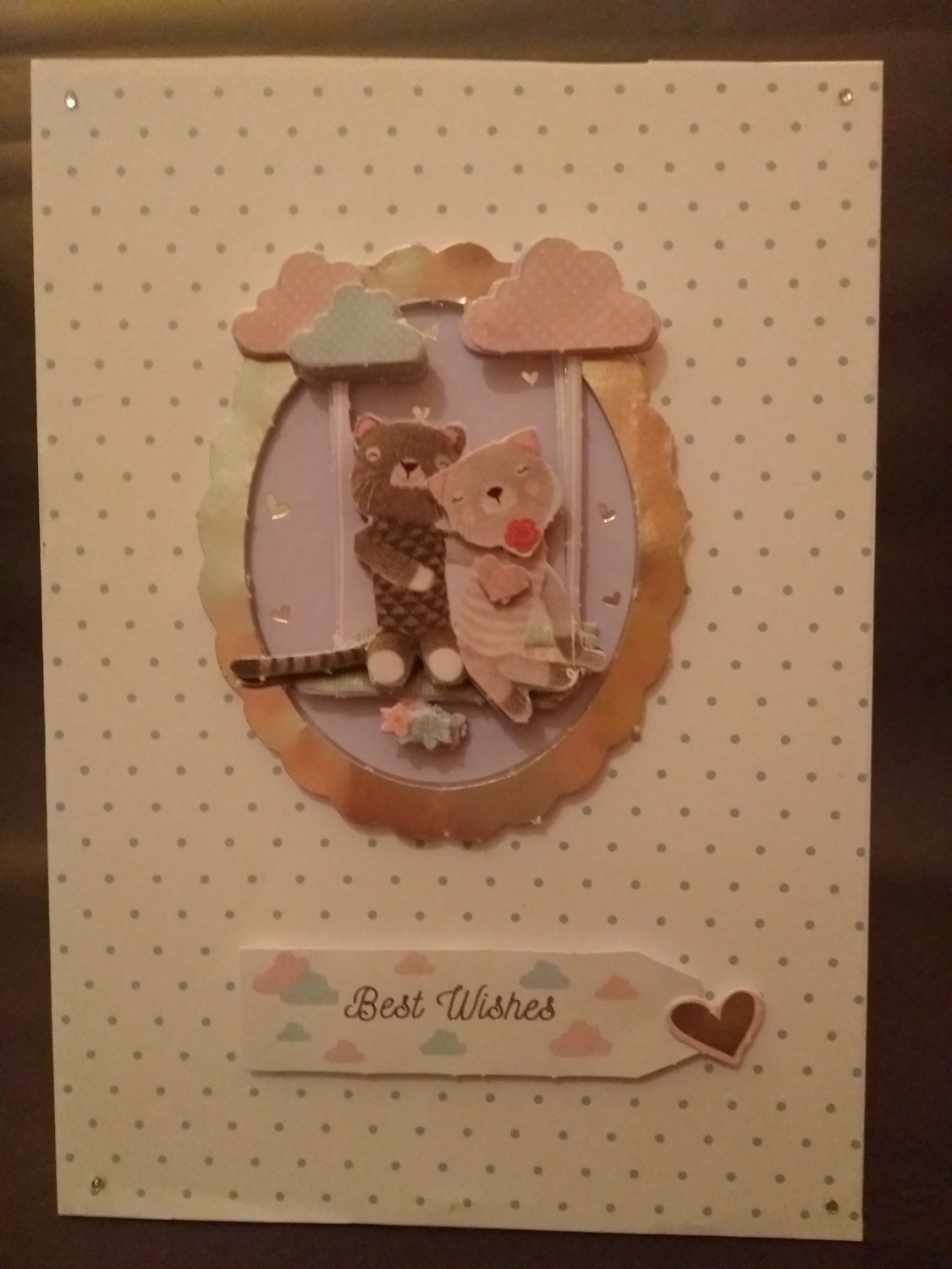 Cats in Love - Best Wishes 5&quot;x7&quot;
