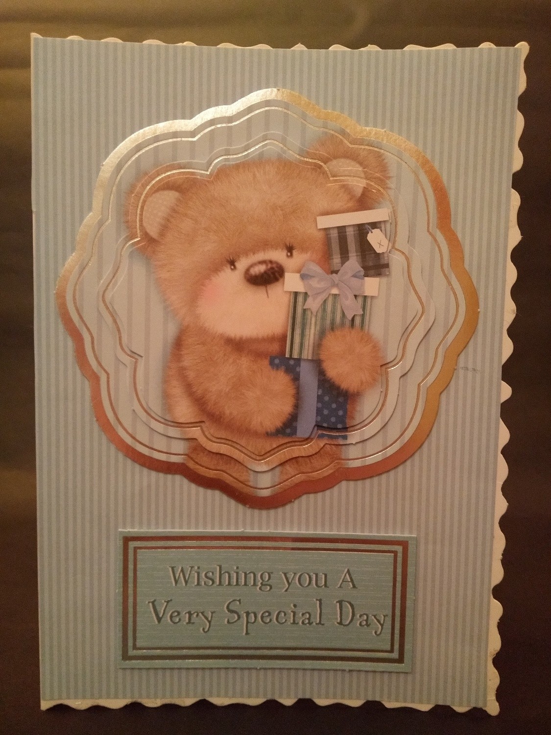 Very Special Day Bear with Gifts A5(8.3&quot;x5.8&quot;)