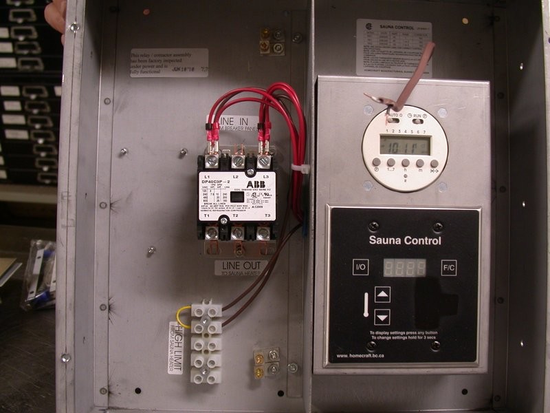 24hr / 7 day per week programmable sauna control for commercial saunas