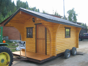 Cedar Log Cabin Outdoor Sauna - Complete