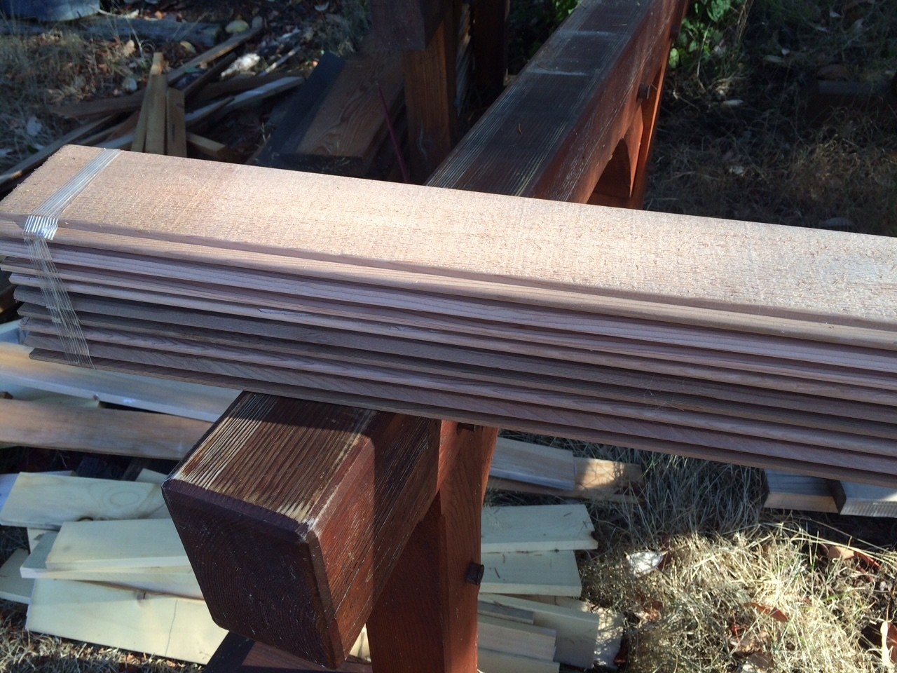 Mixed Grain Clear Western Red Cedar Sauna wood