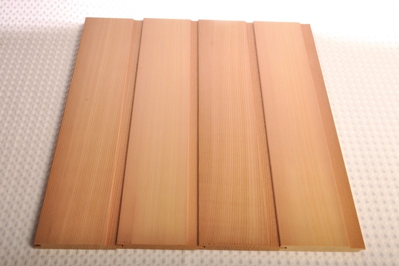 Vertical Grain (edge grain cut) Western Red Cedar Sauna Wood
