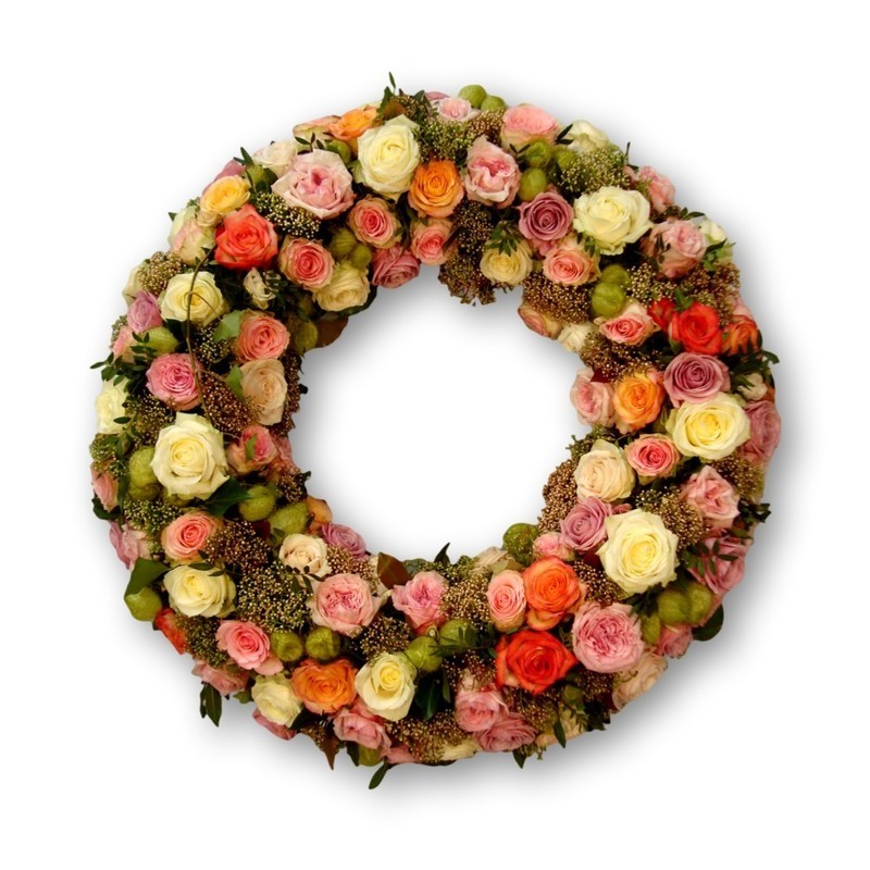 Rundumkranz Four Season Rosen pastel