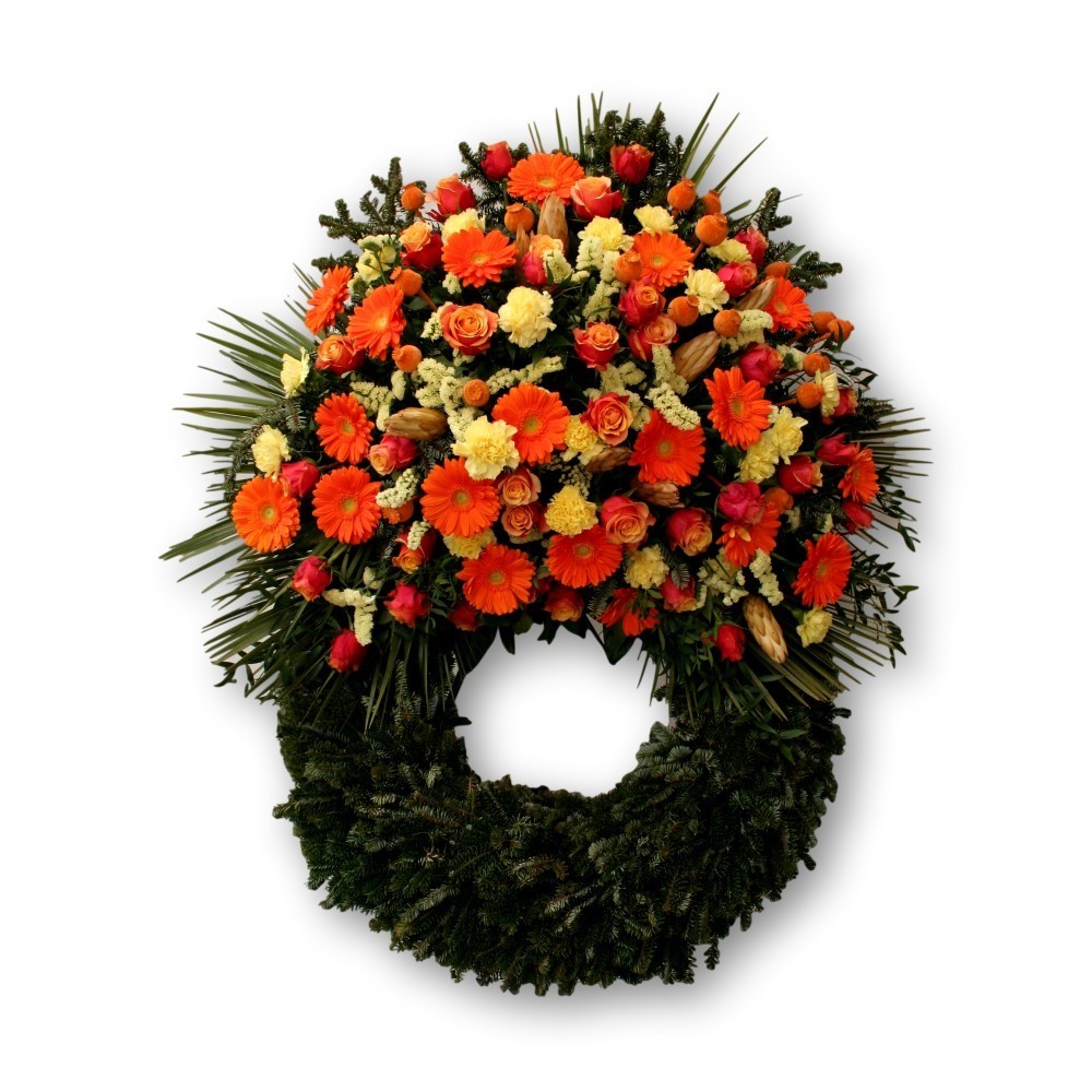 Bouquetkranz Four Season orange
