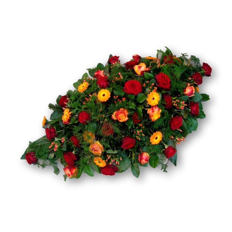Sargschmuck Four Season - orange/rot