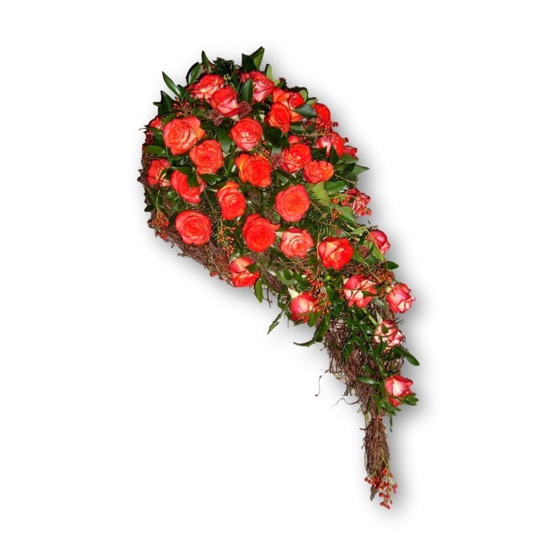 Sargschmuck Four Season - rot/orange