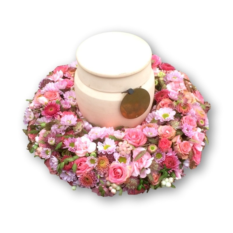 Urnenschmuck Four Season - pastell/rosa