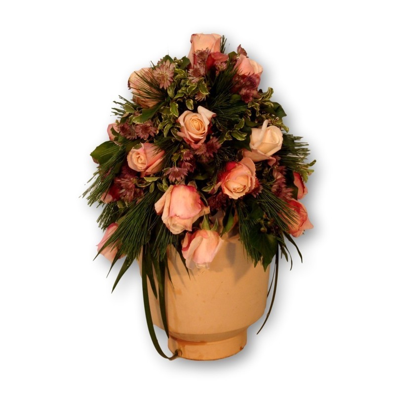 Urnenschmuck Four Season - rosa