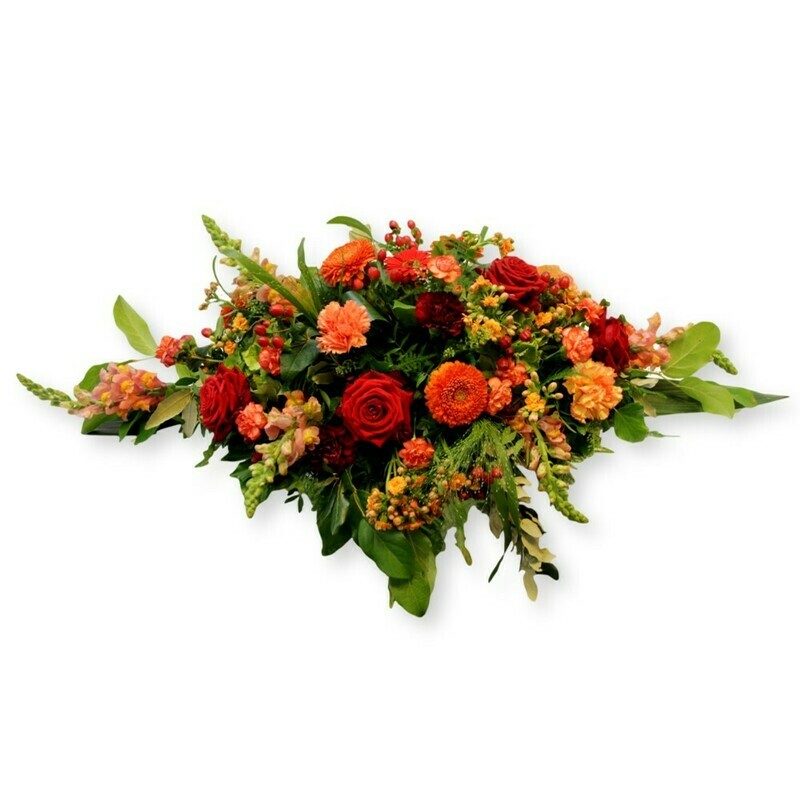 Sargschmuck Four Season - orange/rot