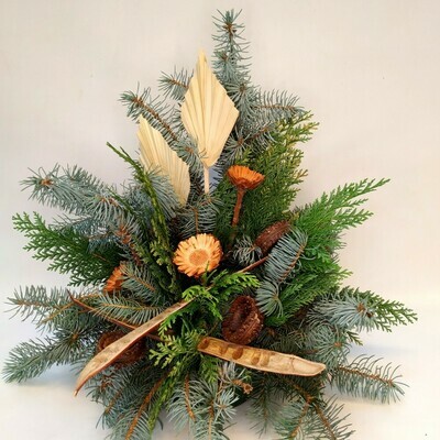 Winterarrangement natürlich