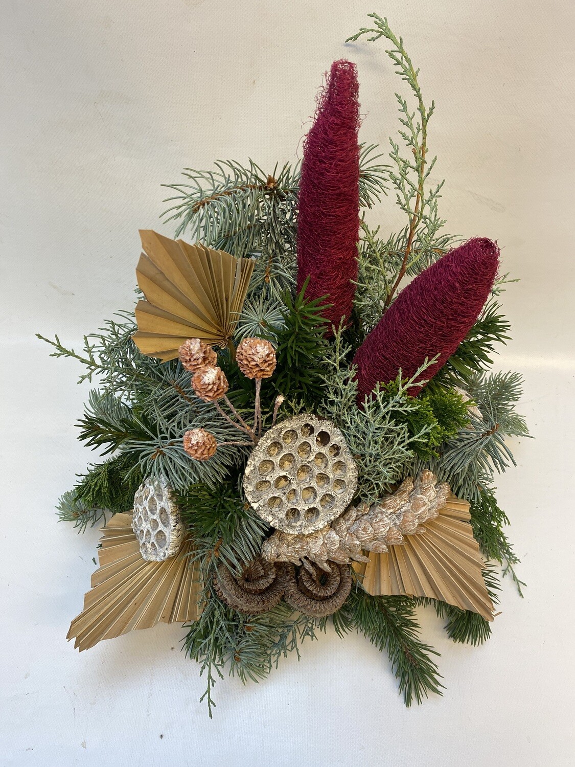 Winterarragement violett/ weiss