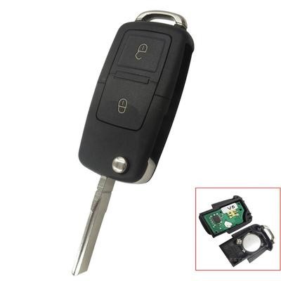 Выкидной ключ зажигания 1J0959753CT (2 кнопки) 434МГц ID48 для VW/Skoda/Seat