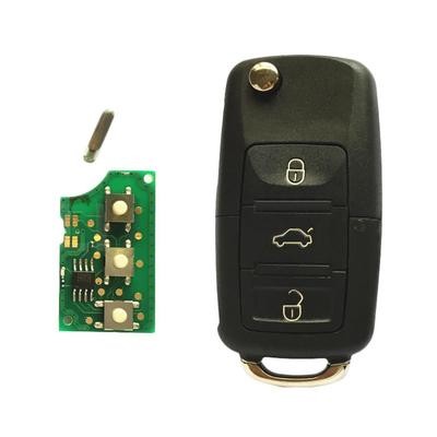 Выкидной ключ зажигания 1J0959753DA (3 кнопки) 434МГц ID48 для VW/Skoda/Seat