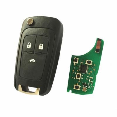 Выкидной ключ зажигания (3 кнопки) 434MHz ID46 HU100 для Opel Astra J, Opel Corsa E, Opel Insignia, Opel Zafira