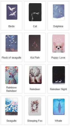 CAWA Slim Smart Case/Cover for Kindle 6&quot; (Gen 11 2022 / 2024) - Animal Collection
